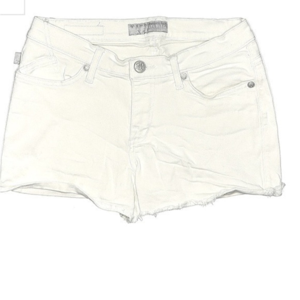 Roc& Republic Hula White Jean Shorts